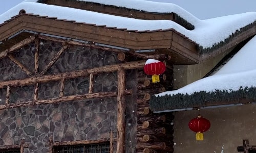lantern-snow village